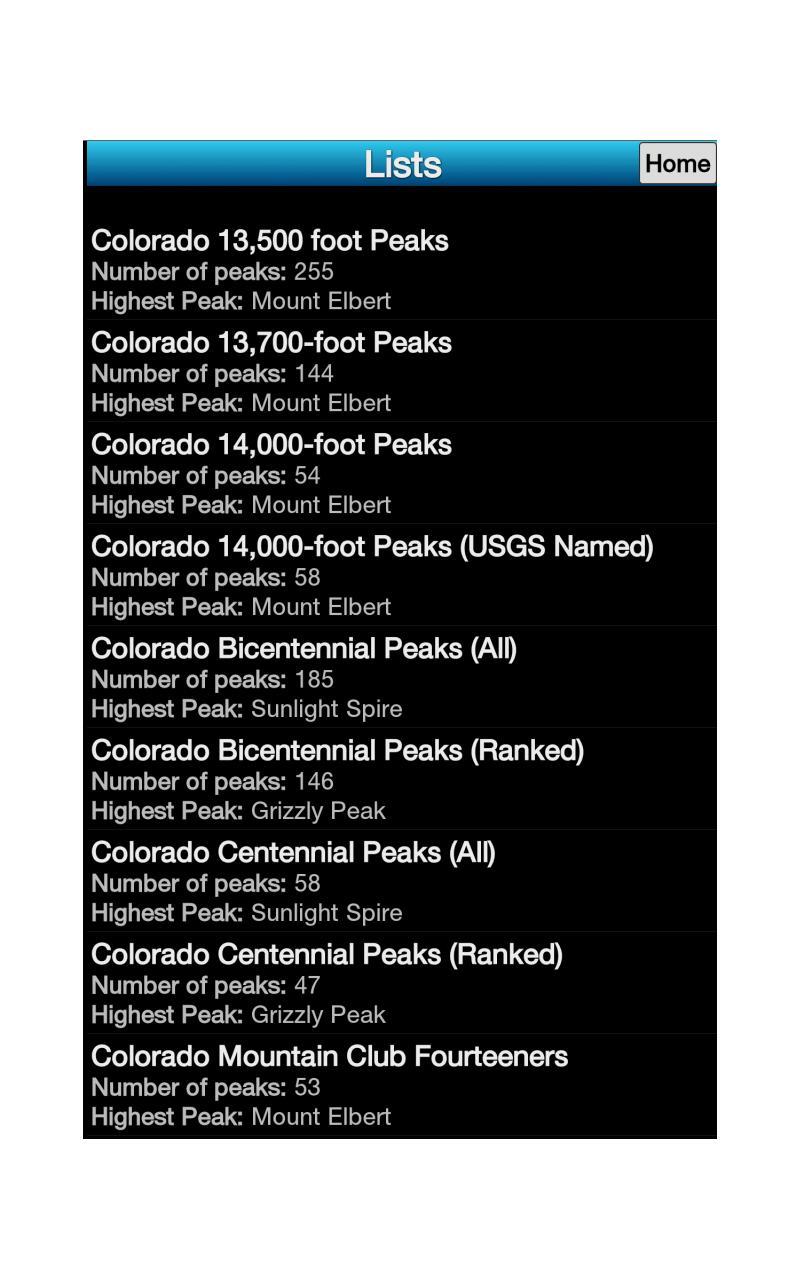 the Colorado hiking app