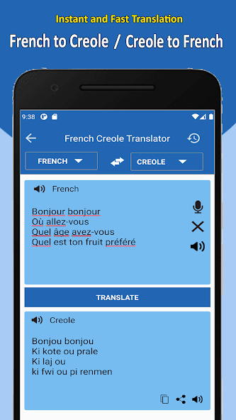French Creole Translator
