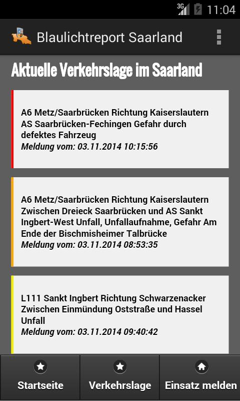 Blaulichtreport-Saarland