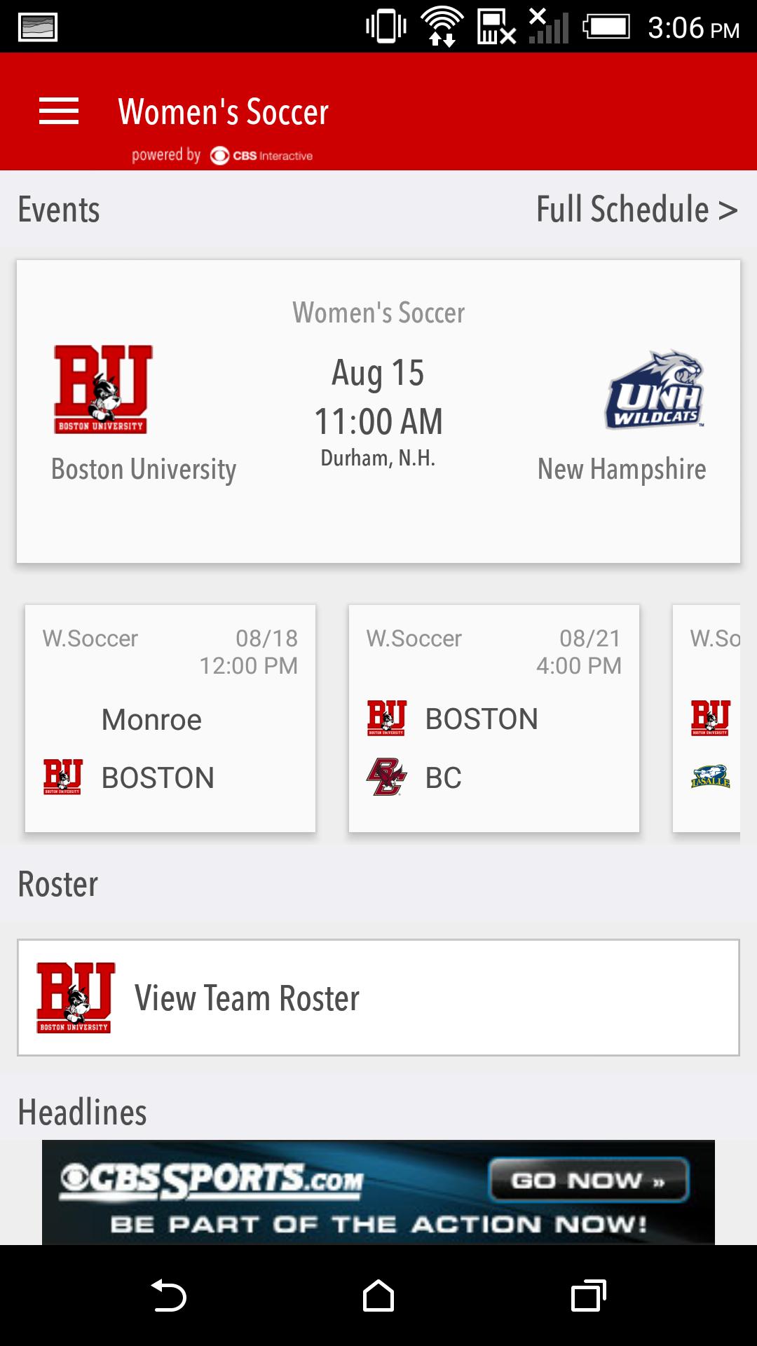 BU Terriers Gameday LIVE