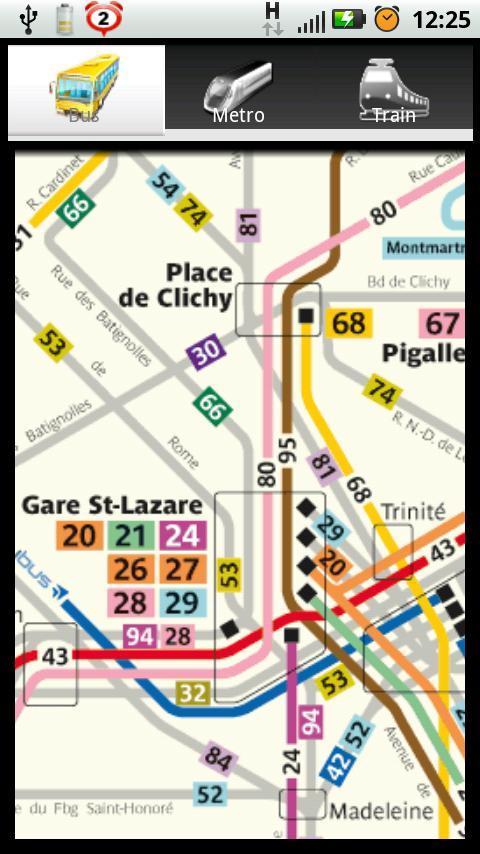 Paris Bus Metro Train Maps