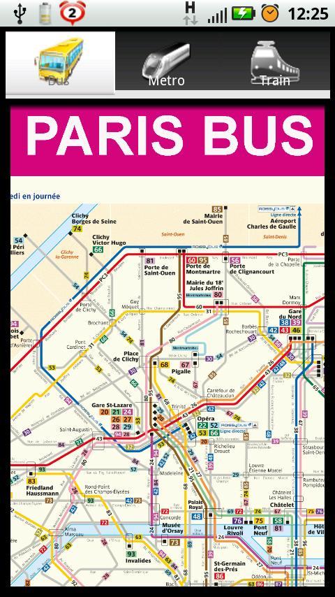 Paris Bus Metro Train Maps