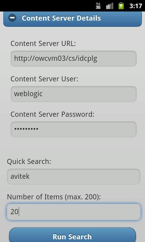 Oracle WebCenter Quick Search
