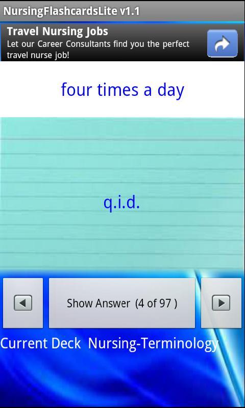 Nursing Flashcards Lite