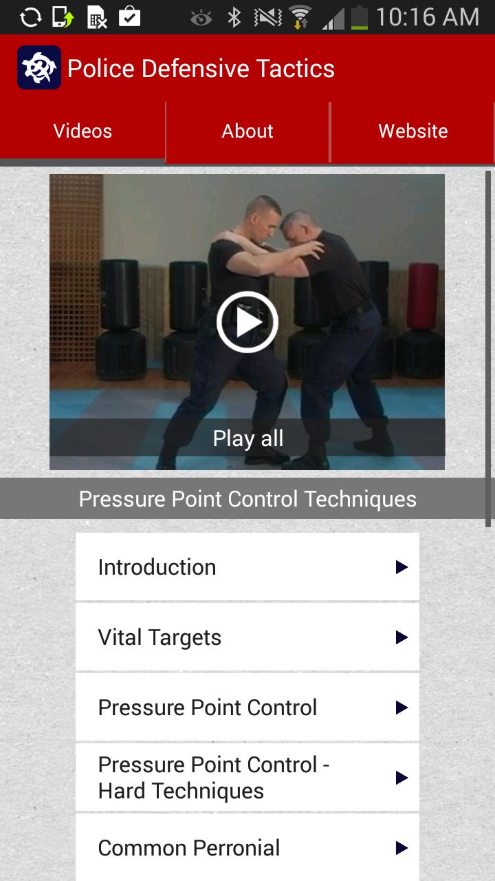 Police Defensive Tactics