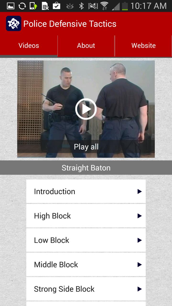 Police Defensive Tactics