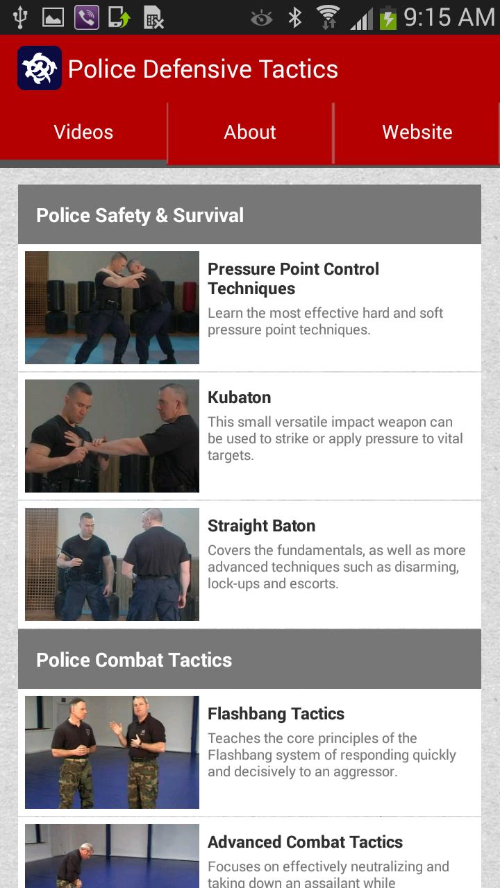 Police Defensive Tactics