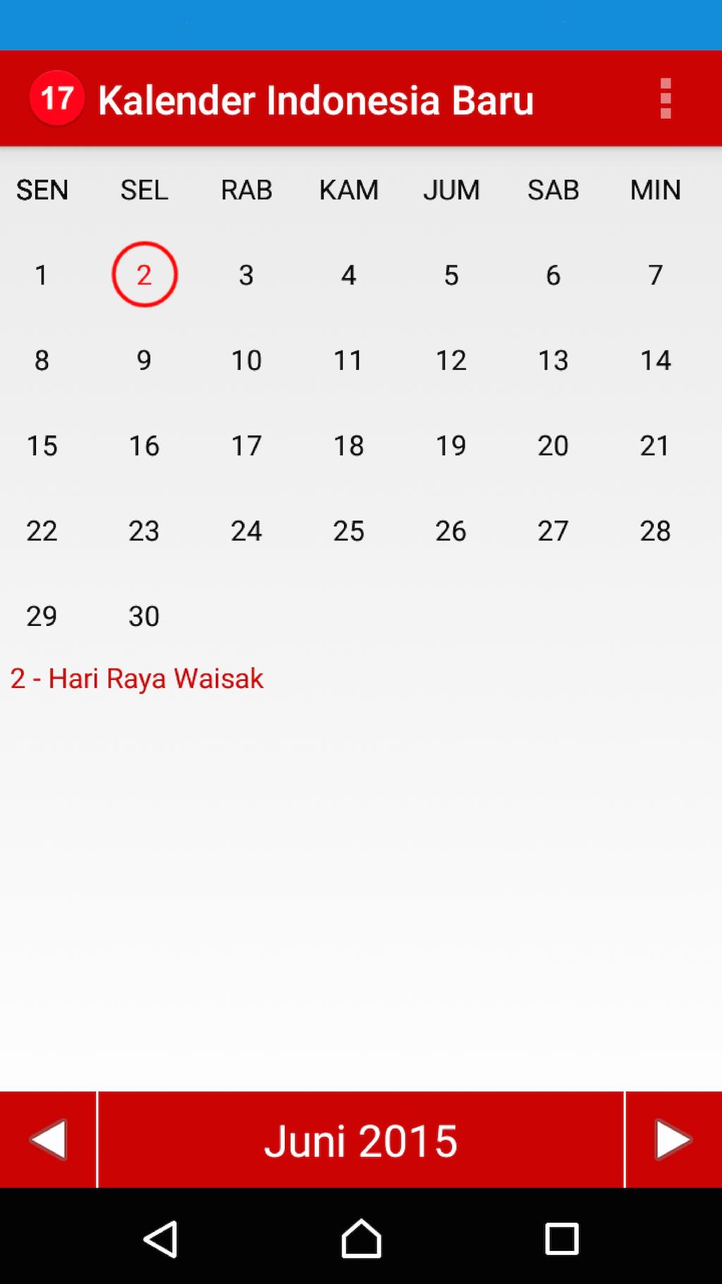 Kalender Indonesia Baru