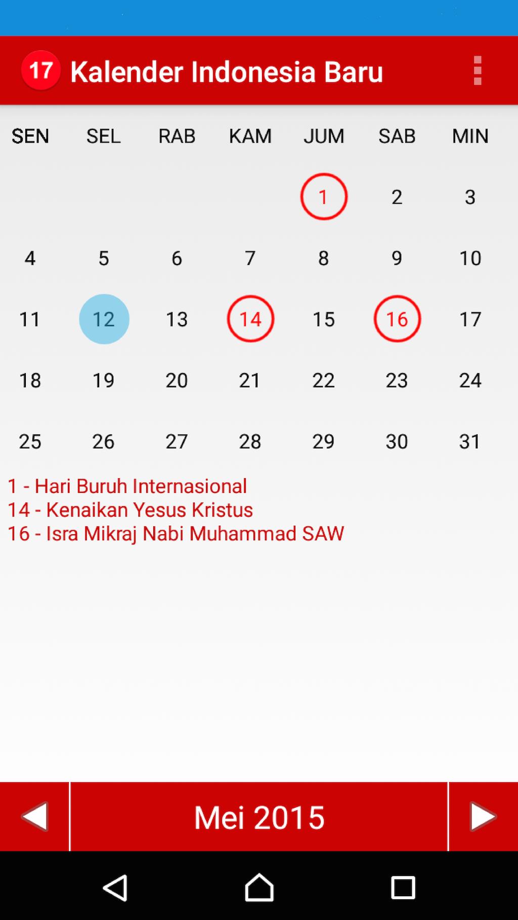 Kalender Indonesia Baru