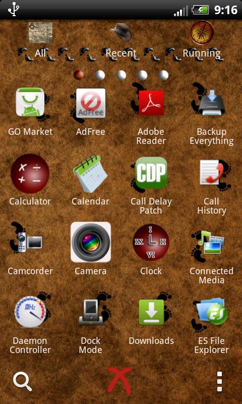 GO Launcher EX theme travels