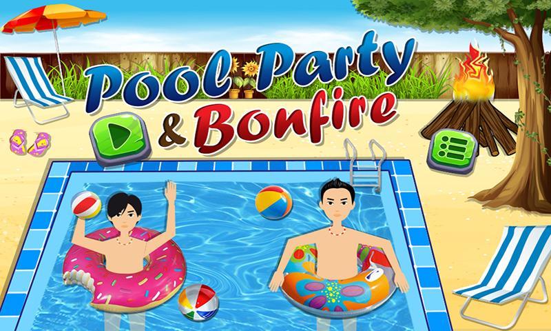 Pool Party & BBQ Cooking
