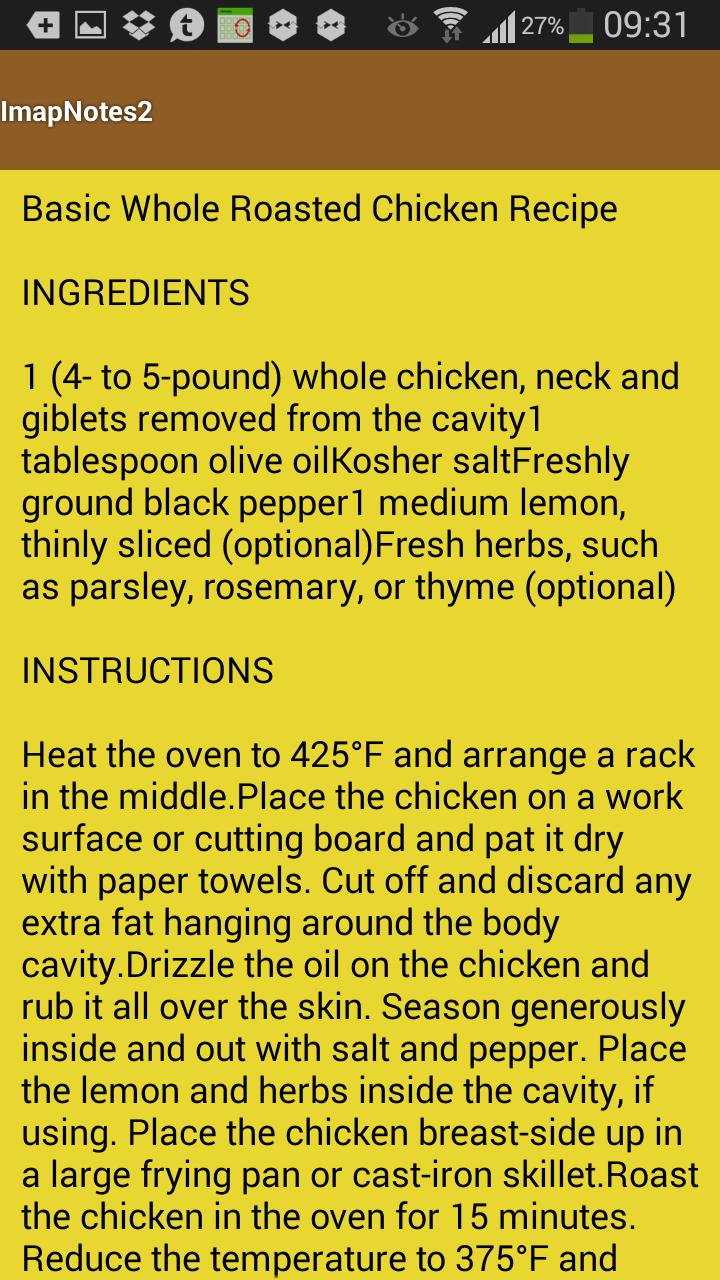 Imapnotes2 sync iOS OSX notes