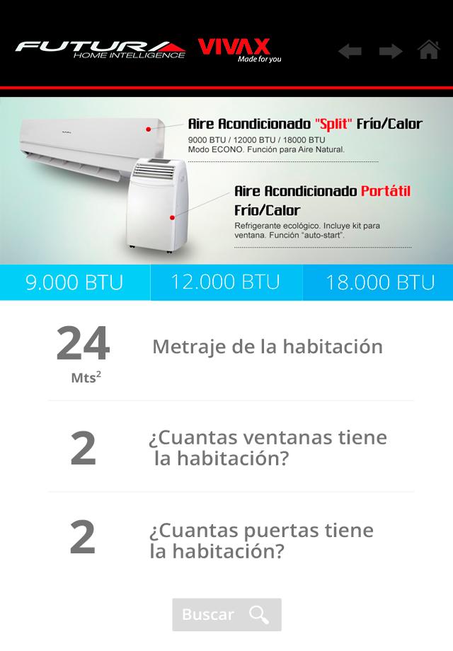 Vivax APP - Calculadora BTU