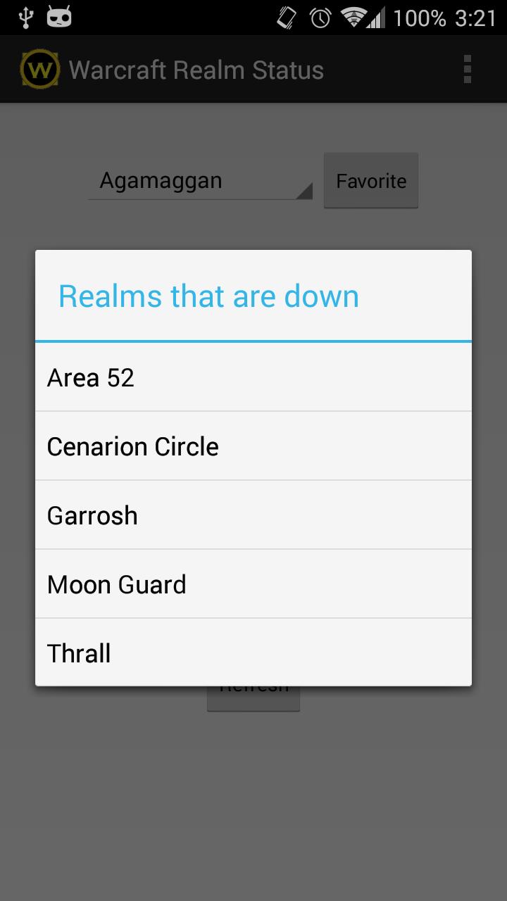 Warcraft Realm Status