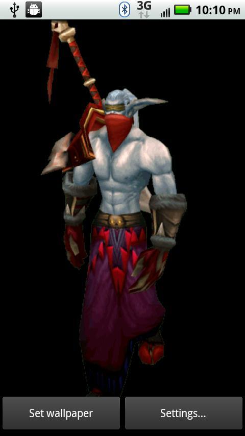 Night Elf WoW Live Wallpaper