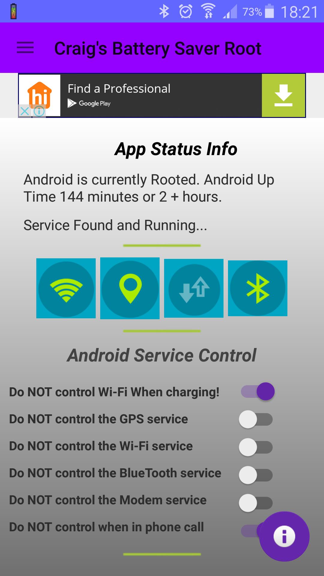 Craig's Battery Saver ROOT