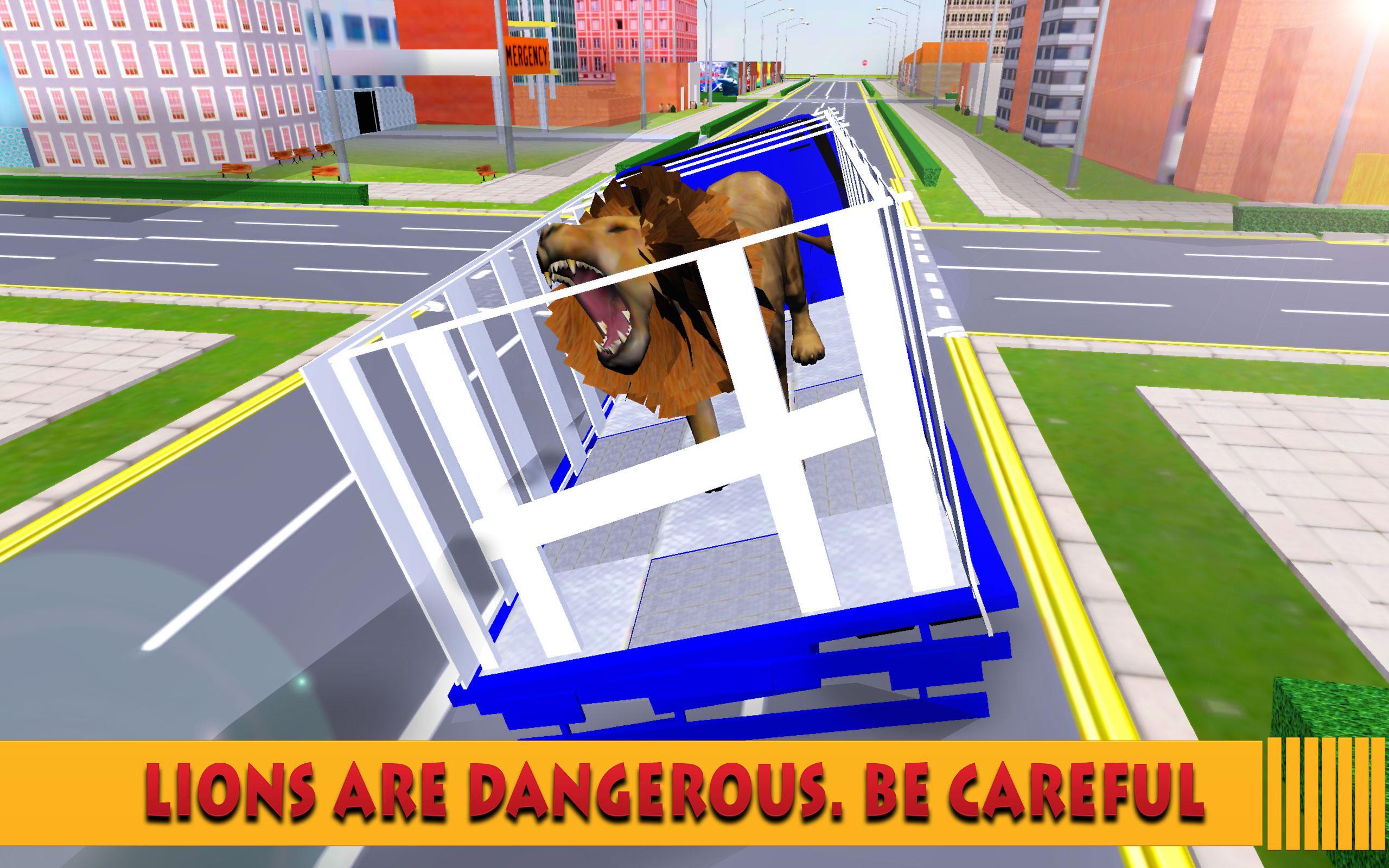 City Zoo Transport Truck 3D