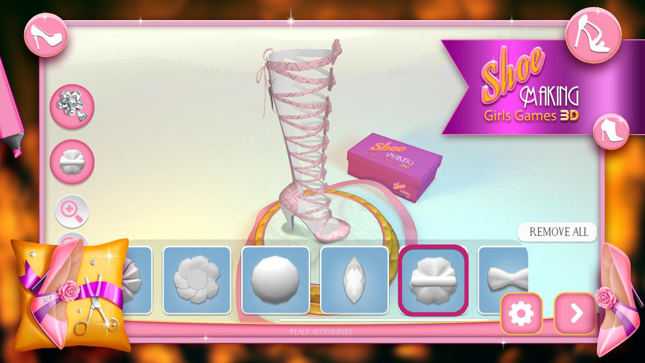 Shoe Making Girls Games 3D