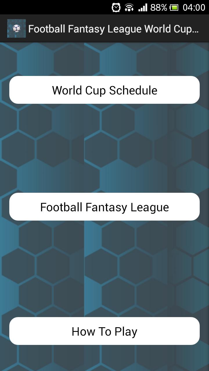Football Fantasy WorldCup 2014