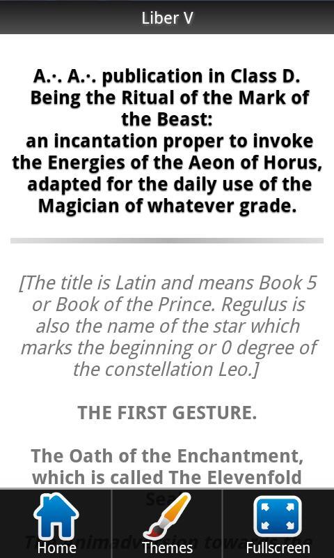 Aleister Crowley Liber 5 FREE