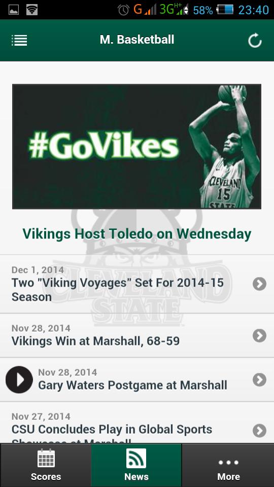 CSU Vikings Front Row