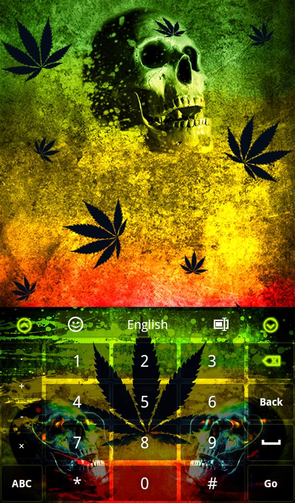 Rasta Skull Keyboard