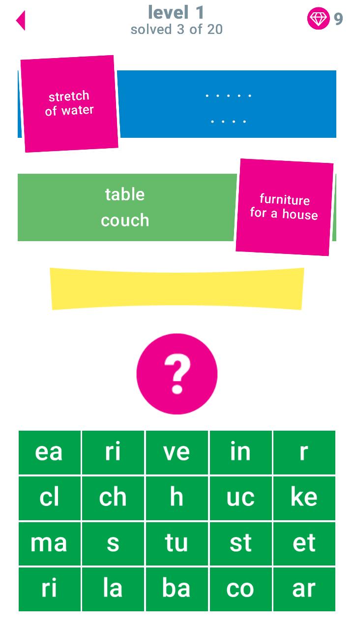 Mom's Words and Clues Game