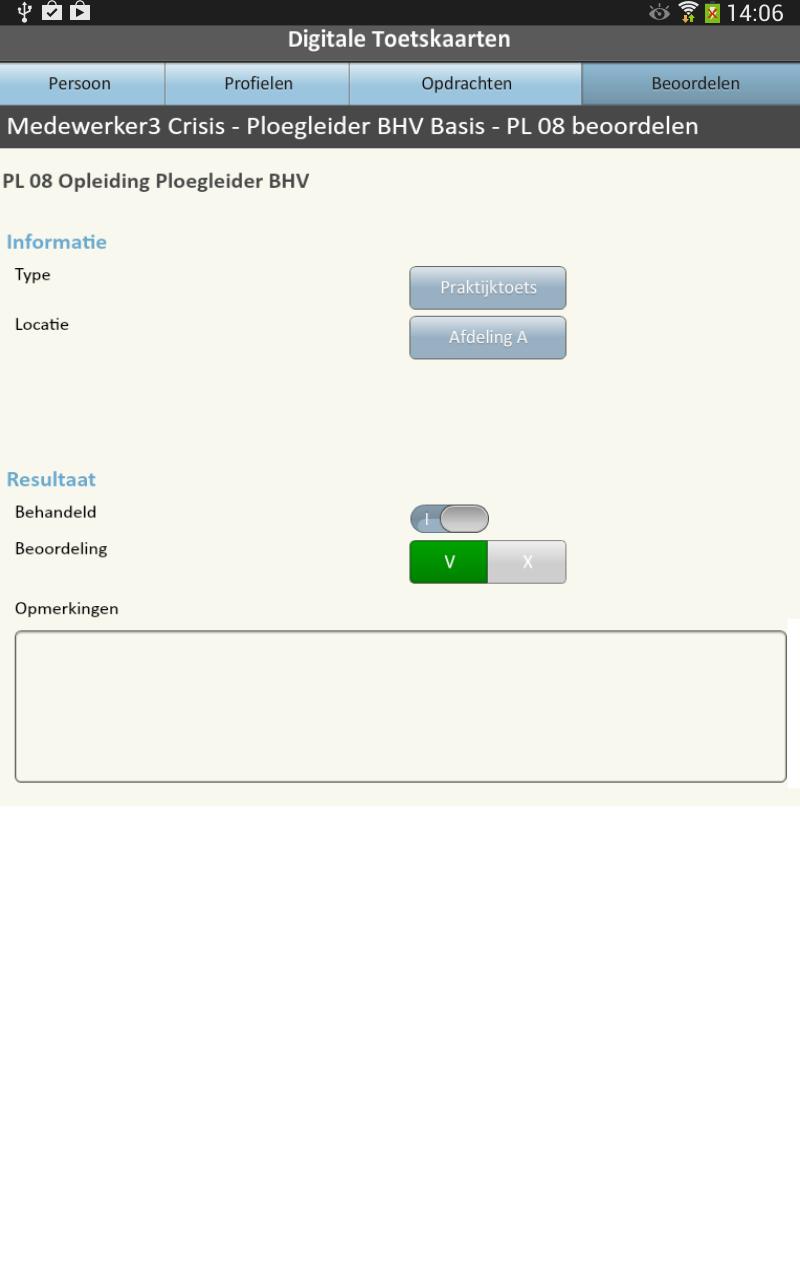 Digitale Toetskaarten App