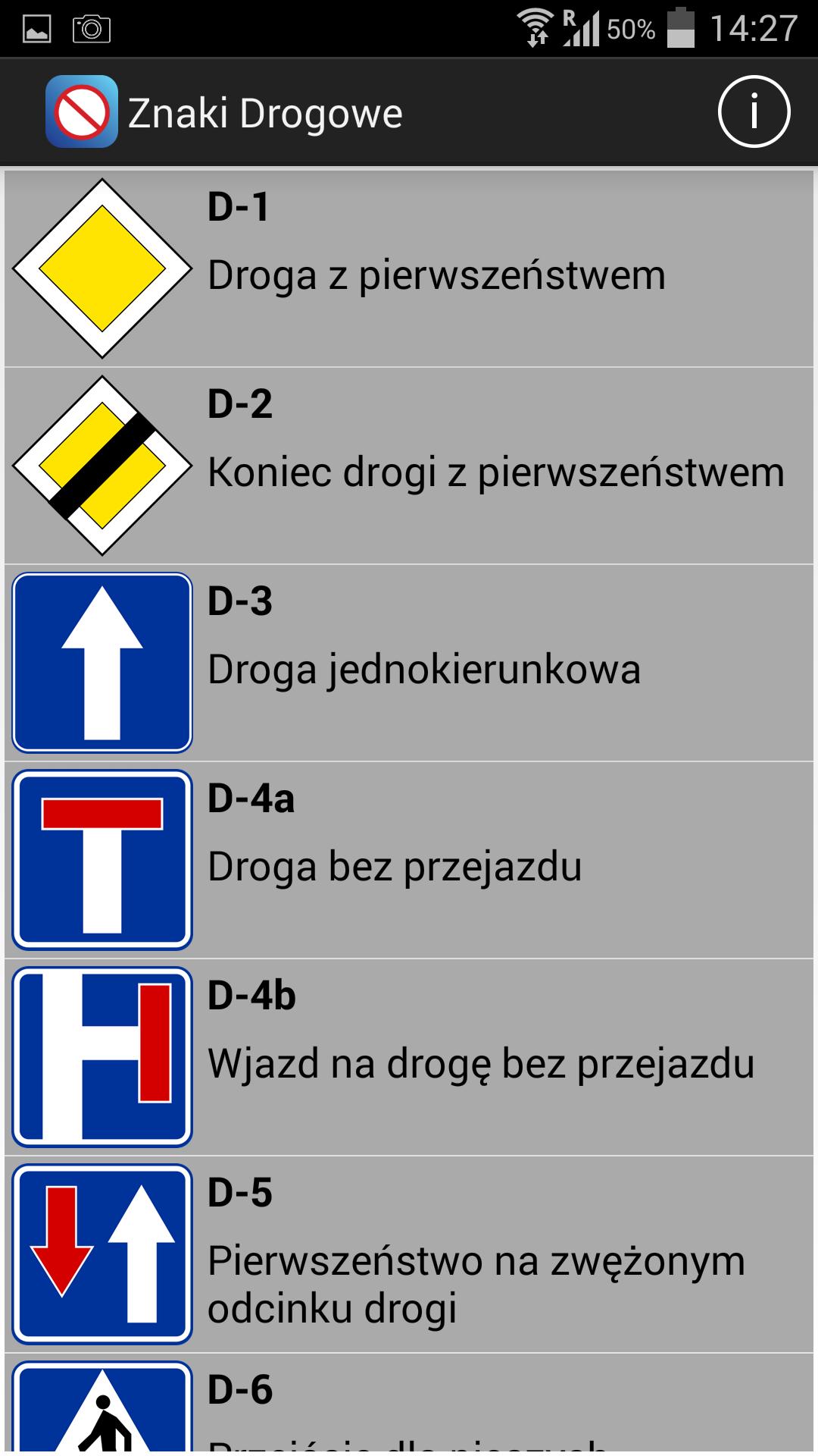 Poznaj znaki drogowe