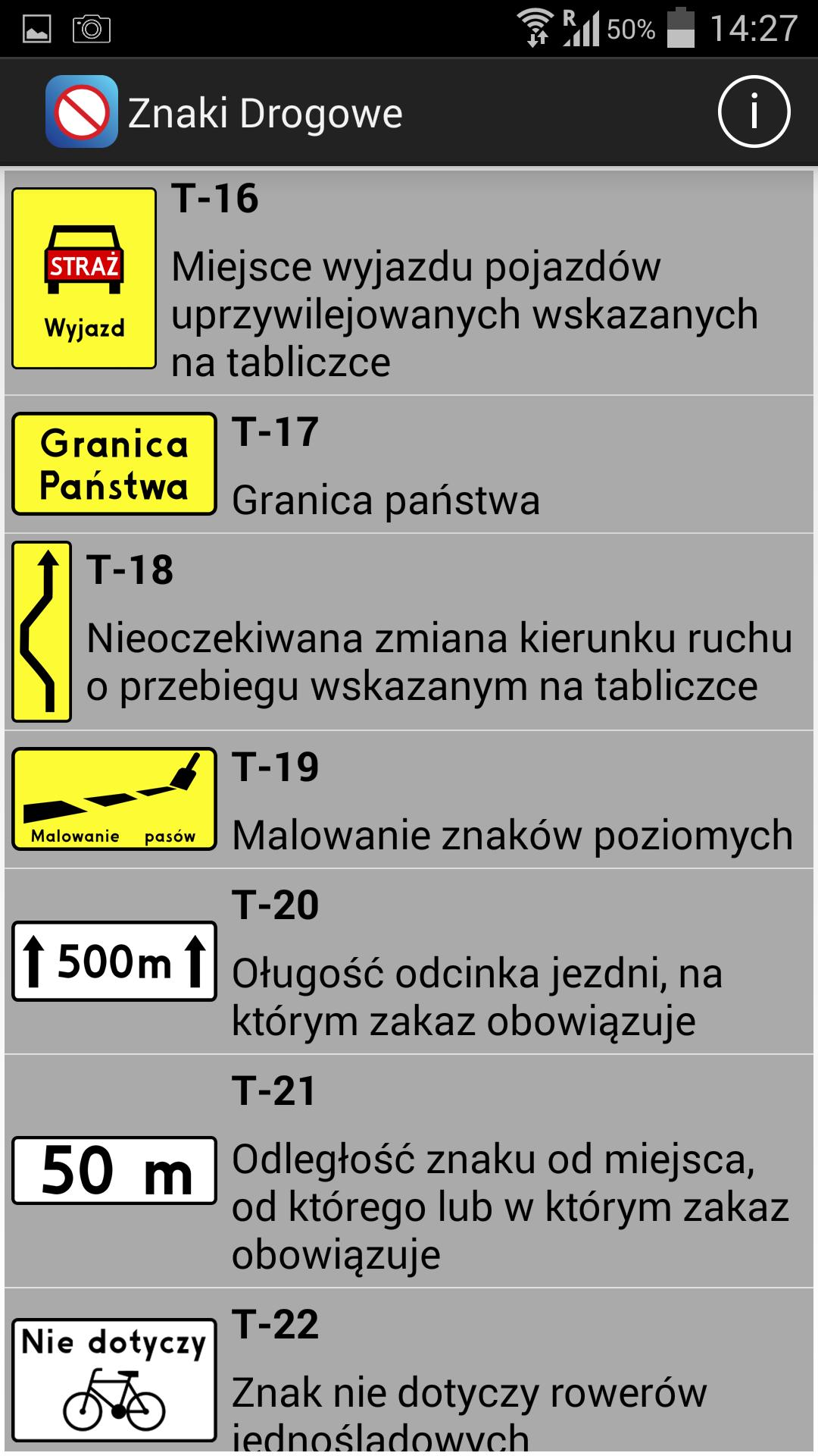 Poznaj znaki drogowe