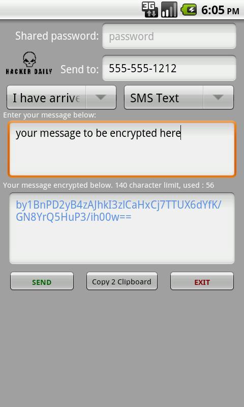 Encrypted Messages