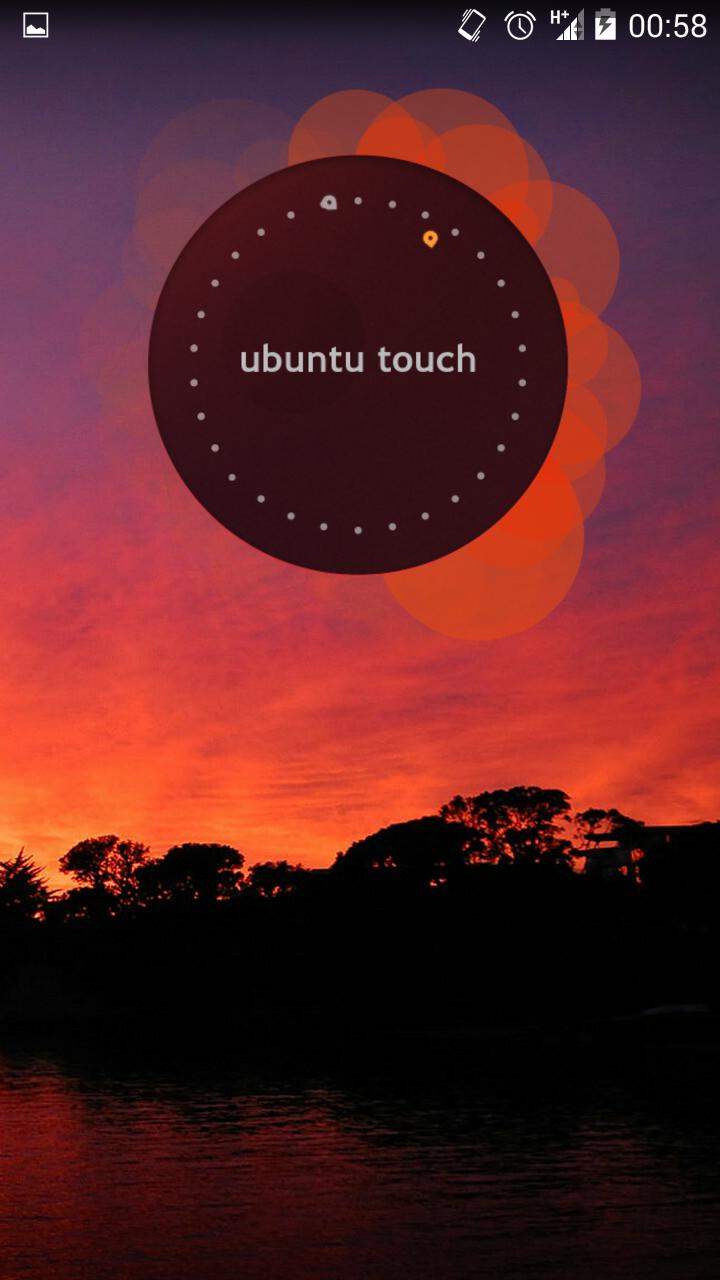 Classic Ubuntu Clock Widget
