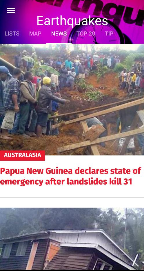 Earthquake Track - Realtime al