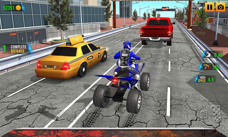 Endless Quad Bike Racing - ATV Traffic Simulator