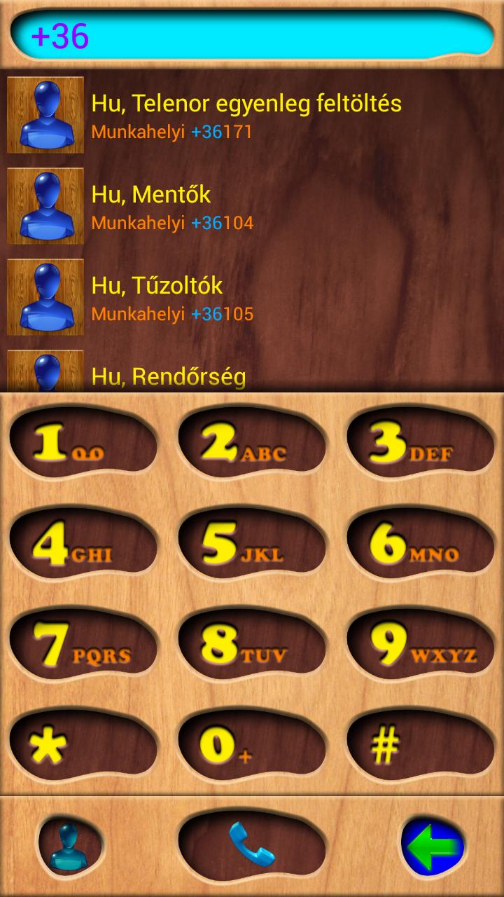 exDialer Wood Burrow Theme