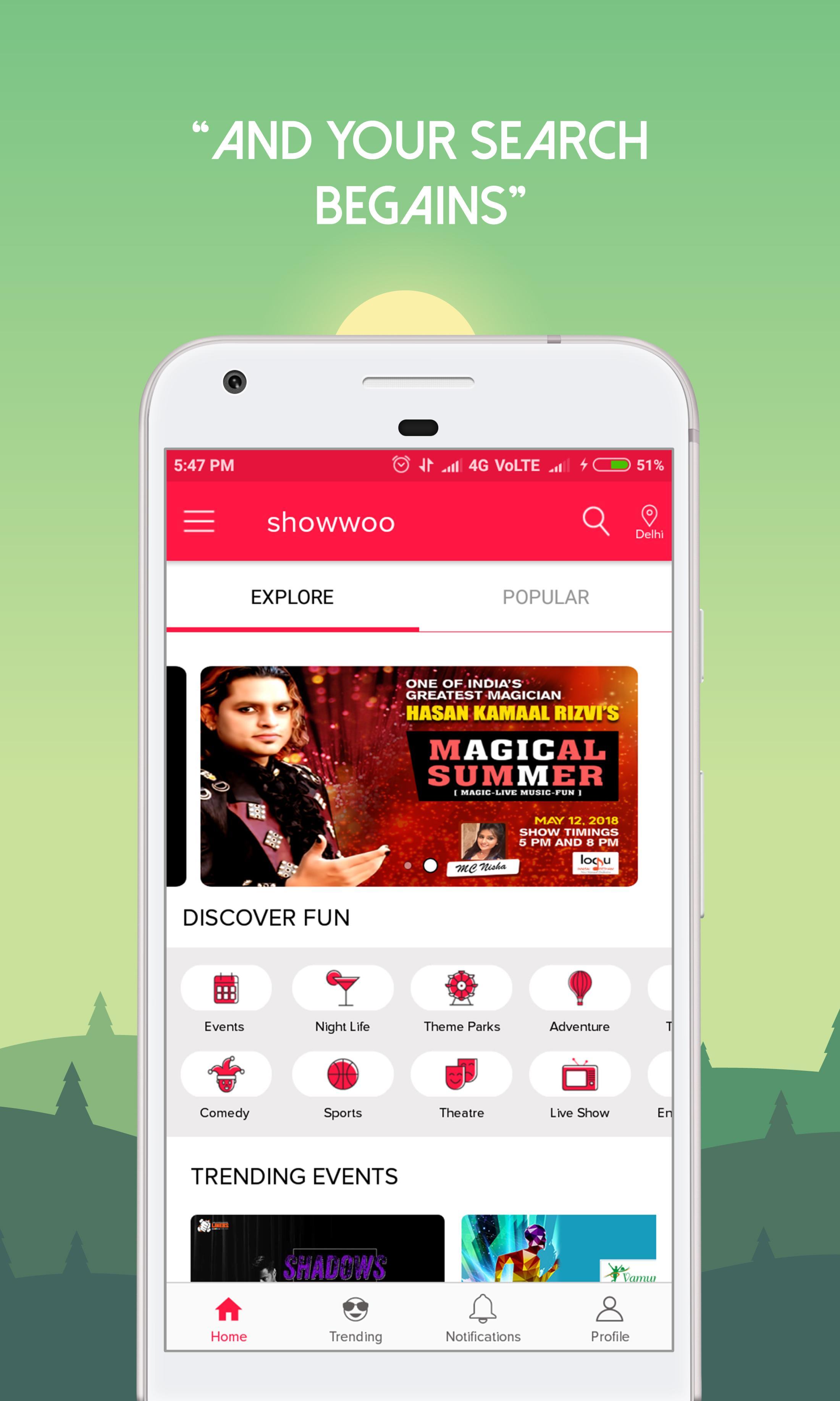 Showwoo - Discover upcoming Ev