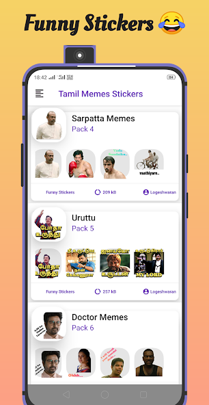 Tamil Memes Stickers