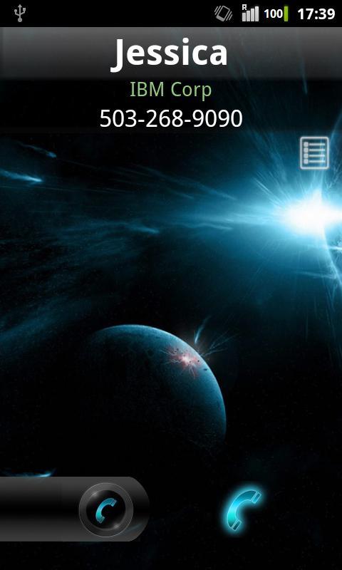 Rocket Caller ID Space Theme
