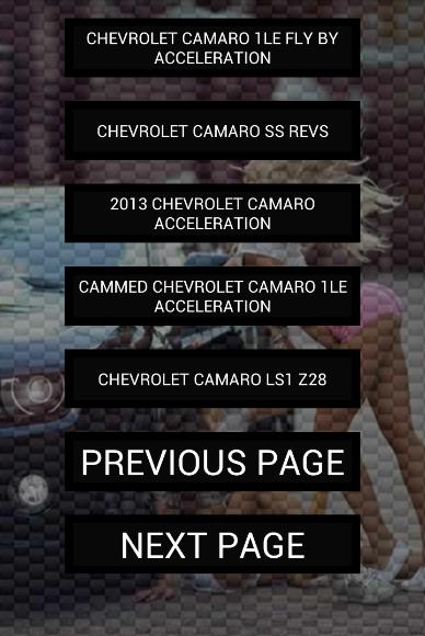 Engine sounds of Camaro