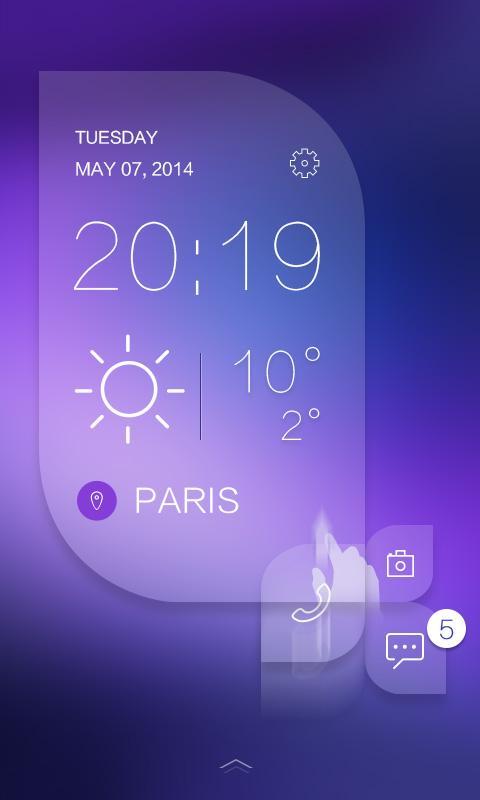 Purple Charm GO Locker Theme