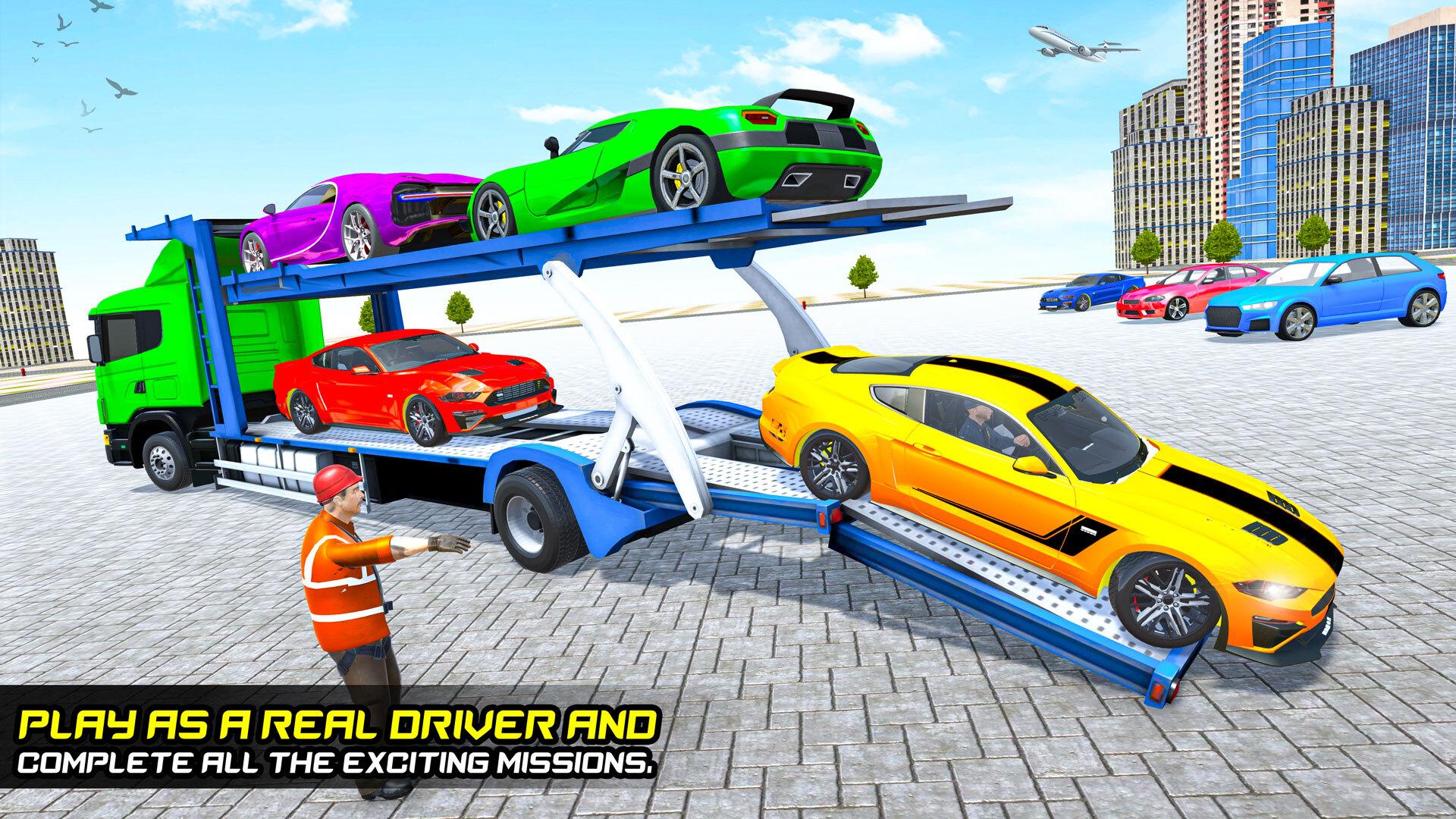 Crazy Truck Car Transport Game