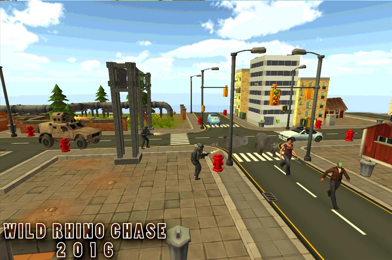 Wild Rhino Chase 2016