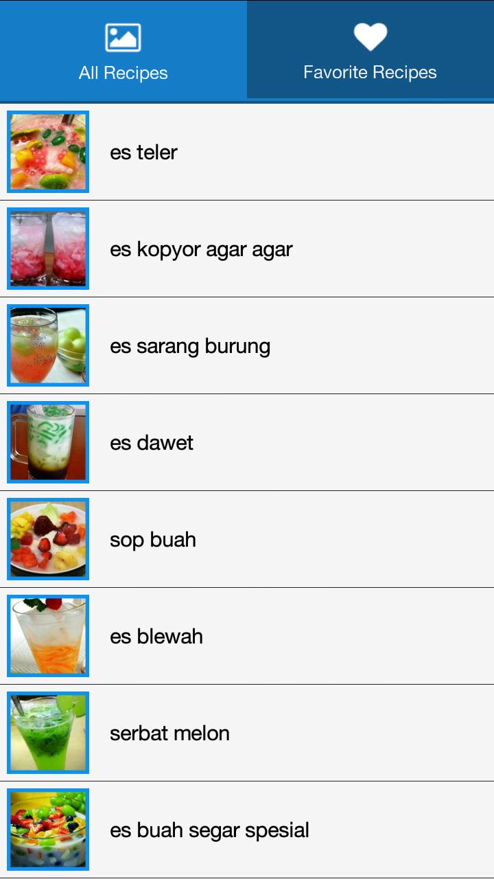 Resep Minuman Segar Pilihan