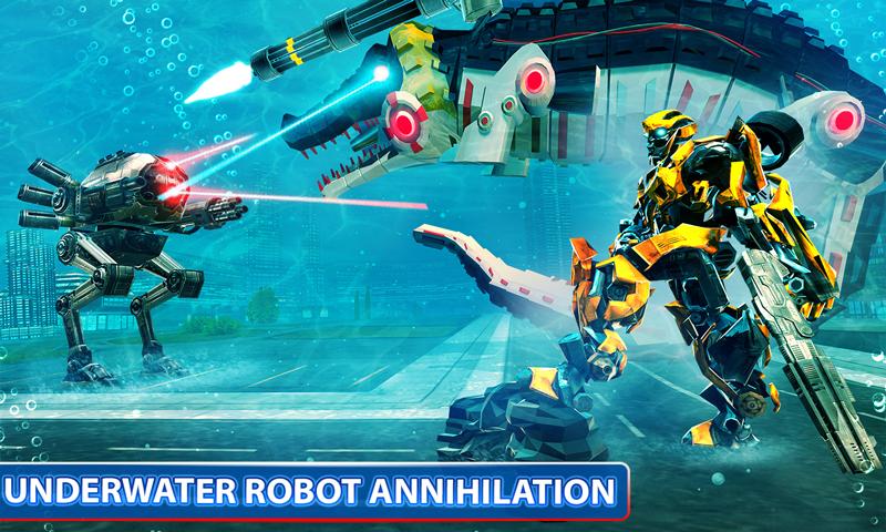 Underwater Submarine Multi Robot Fighting Games
