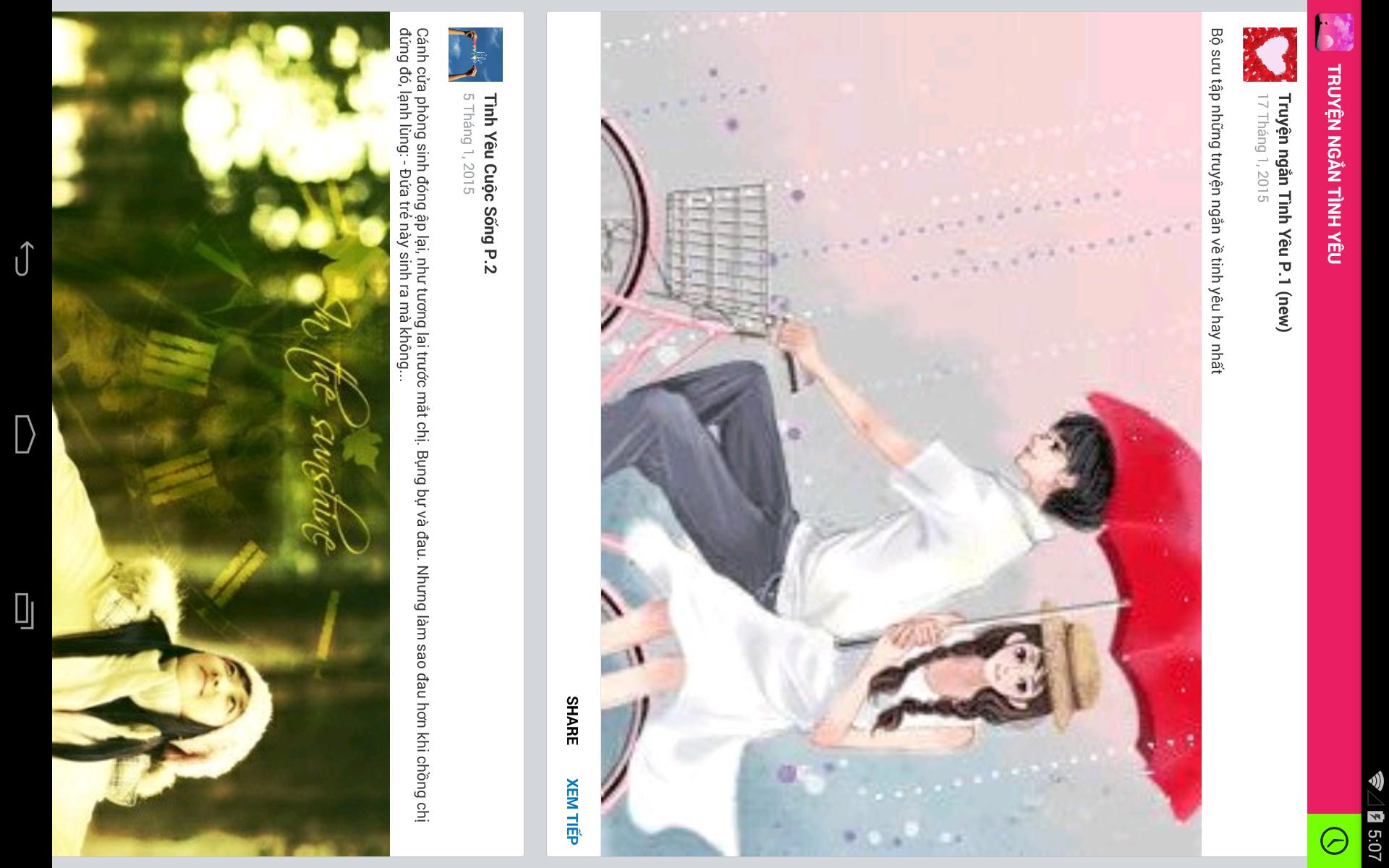 Truyen ngan Tinh Yeu HOT NHAT