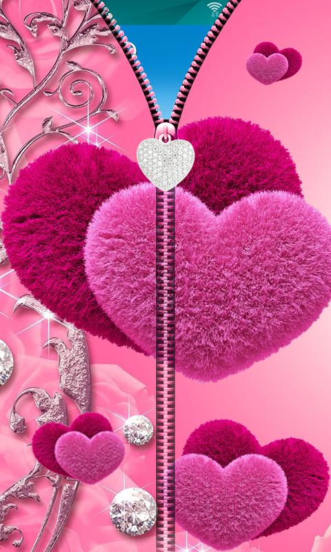 Pink Love Zipper UnLock