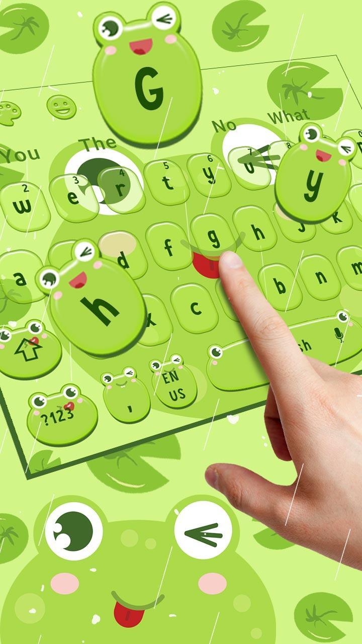Cute Cartoon Frog Keyboard Theme