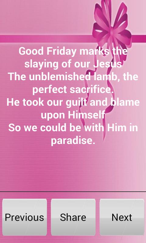 Good Friday Messages