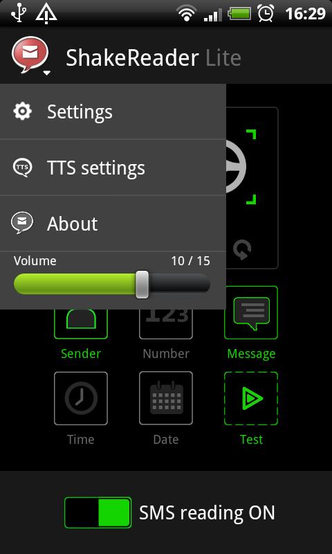 Shake Reader Lite [SMS reader]