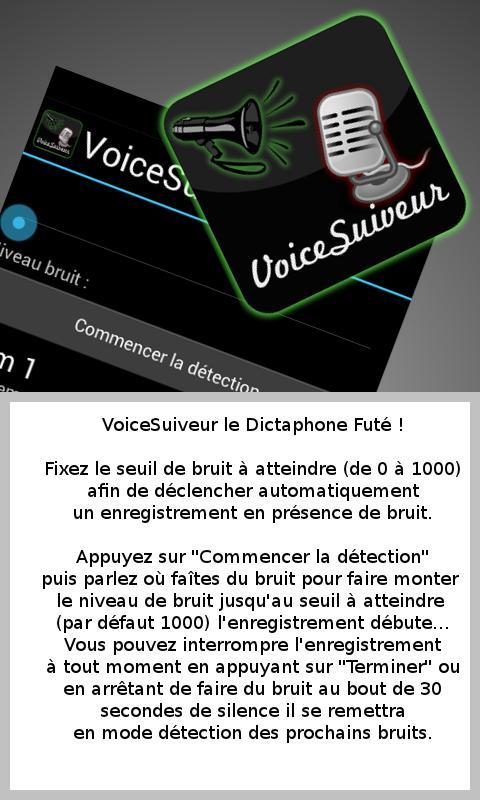 VoiceSuiveur Dictaphone